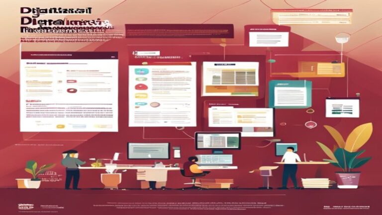 Ilustrasi digitalisasi sistem koperasi modern untuk meningkatkan efisiensi dan transparansi di koperasi desa.